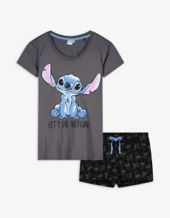 Pyjama set van shirt en broek - Disneyprint - grijs
