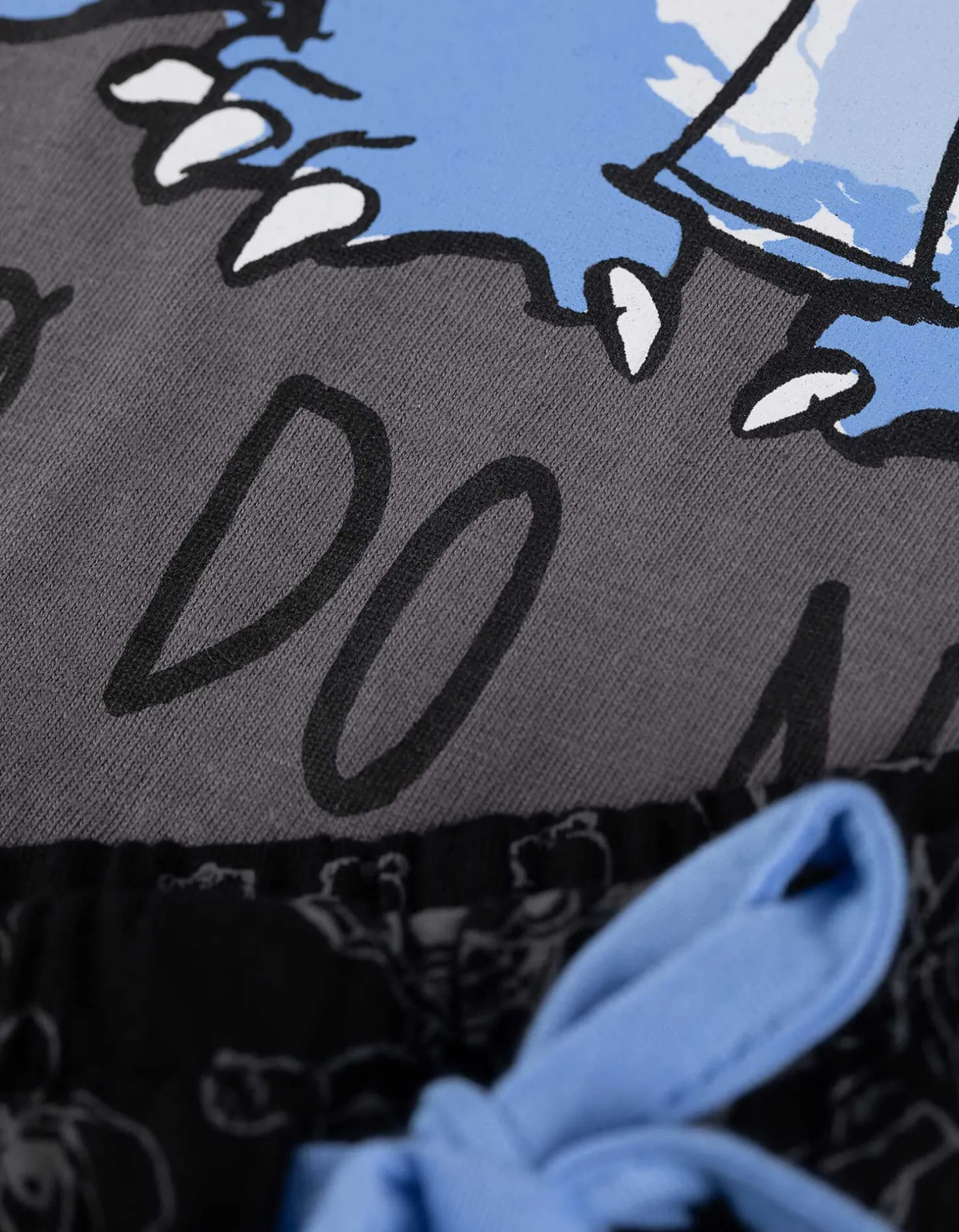 Pyjama set van shirt en broek - Disneyprint - grijs
