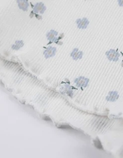 Pyjama set van shirt en broek - Print all-over - wit