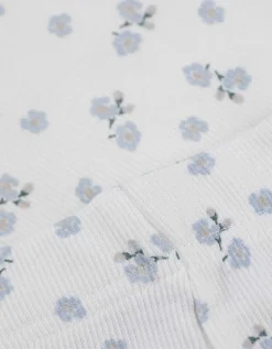 Pyjama set van shirt en broek - Print all-over - wit