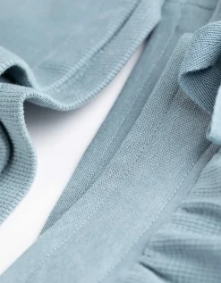 Pyjama set van shirt en shorts - Koord - turkoois