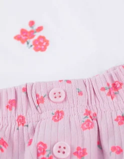 Pyjama set van shirt en shorts - Motiefmix - brons
