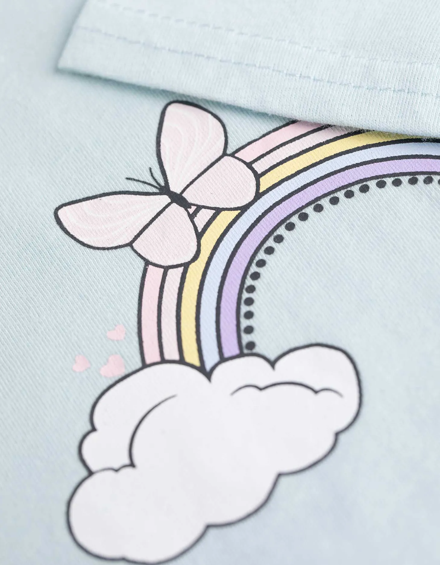 Pyjama set van shirt en shorts - Set van 2 - lichtblauw