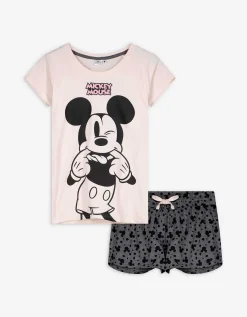 Pyjama set van shirt en shorts - Disneyprint - roze