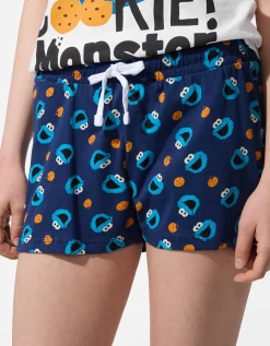 Pyjama set van shirt en shorts - Disneyprint - wit