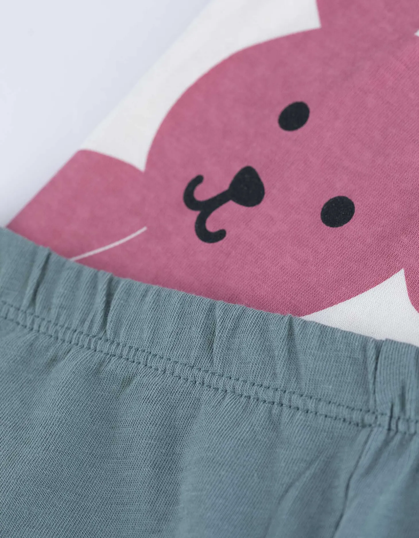 Pyjama set van shirt en shorts - Print - brons