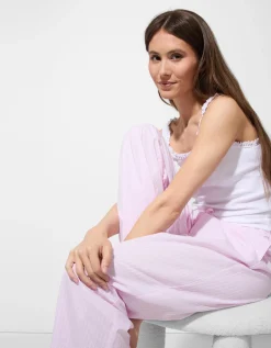 Pyjamabroek - Strepen - pink