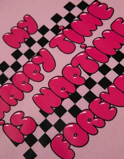 Pyjamaset bestaande uit shirt met lange mouwen en broek - Print - pink