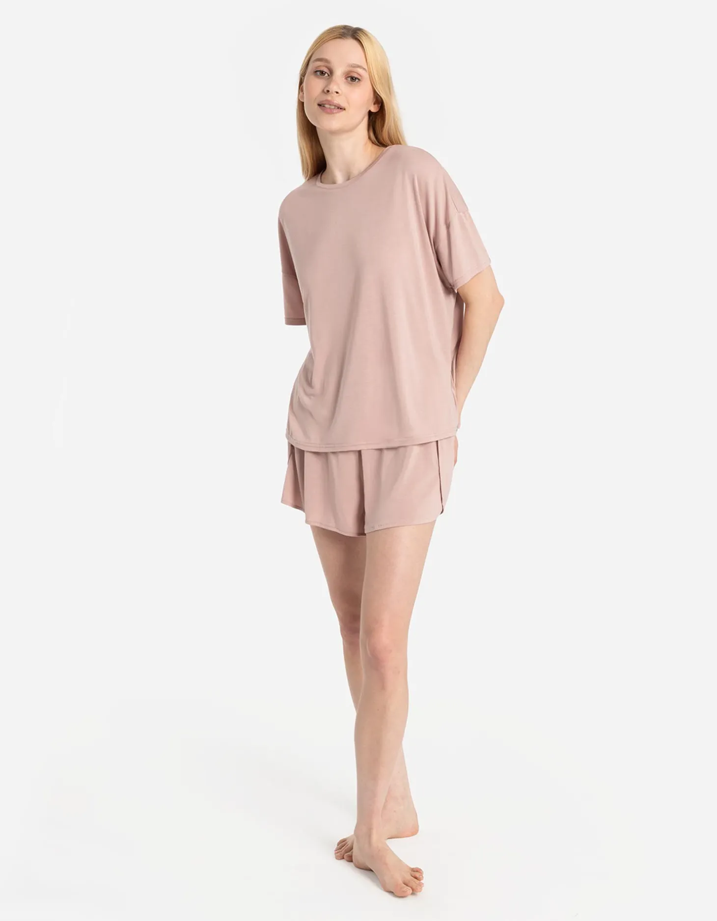 Pyjamashort - Modaal - roze