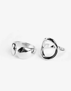 Ring - Set van 2 - zilver