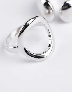 Ring - Set van 2 - zilver