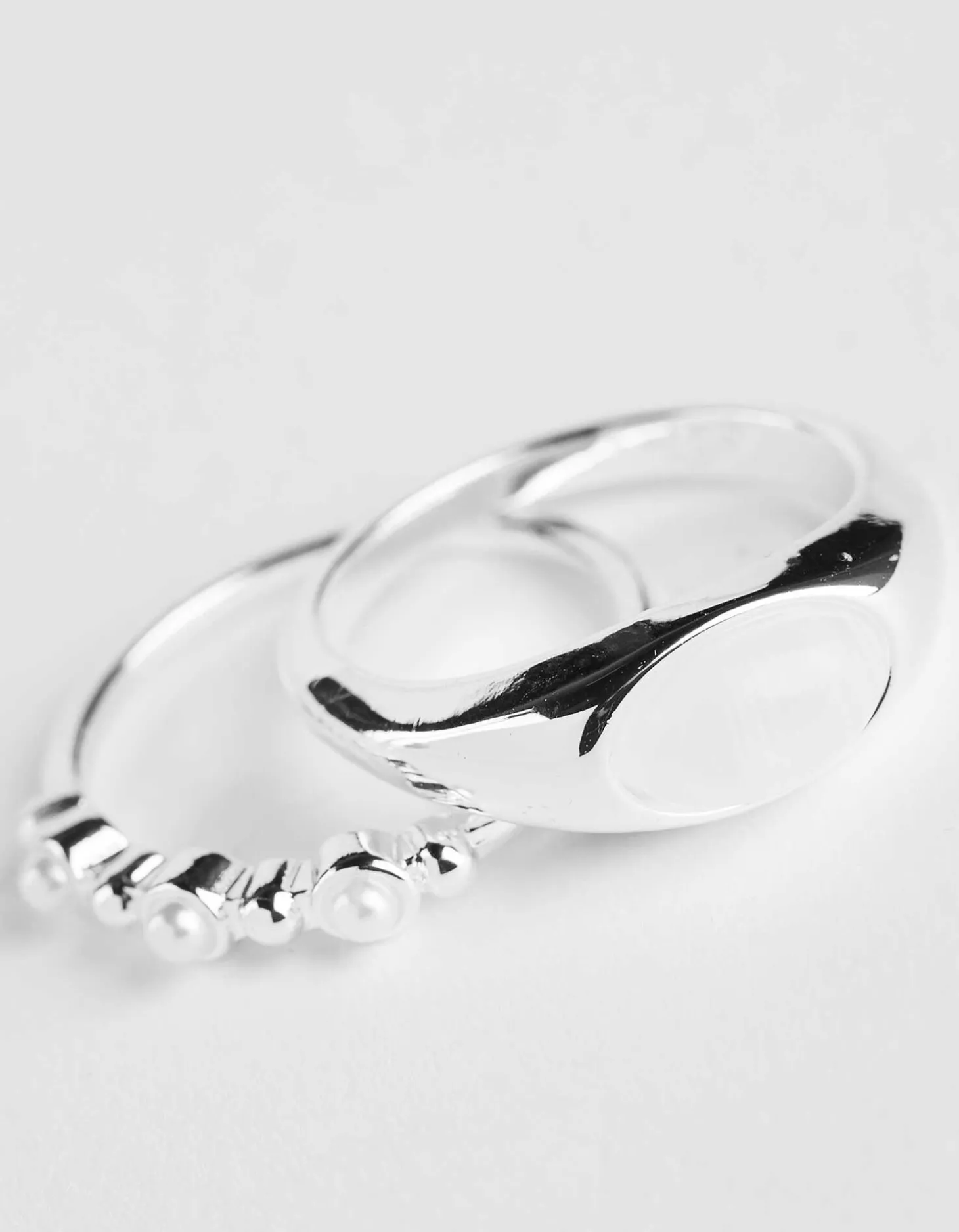Ring - Set van 5 - zilver