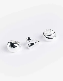 Ring - Set van 3 - zilver