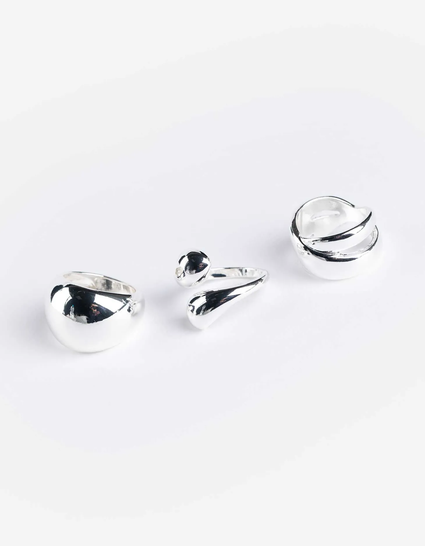 Ring - Set van 3 - zilver