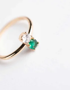 Ring - Zirkonia - goud