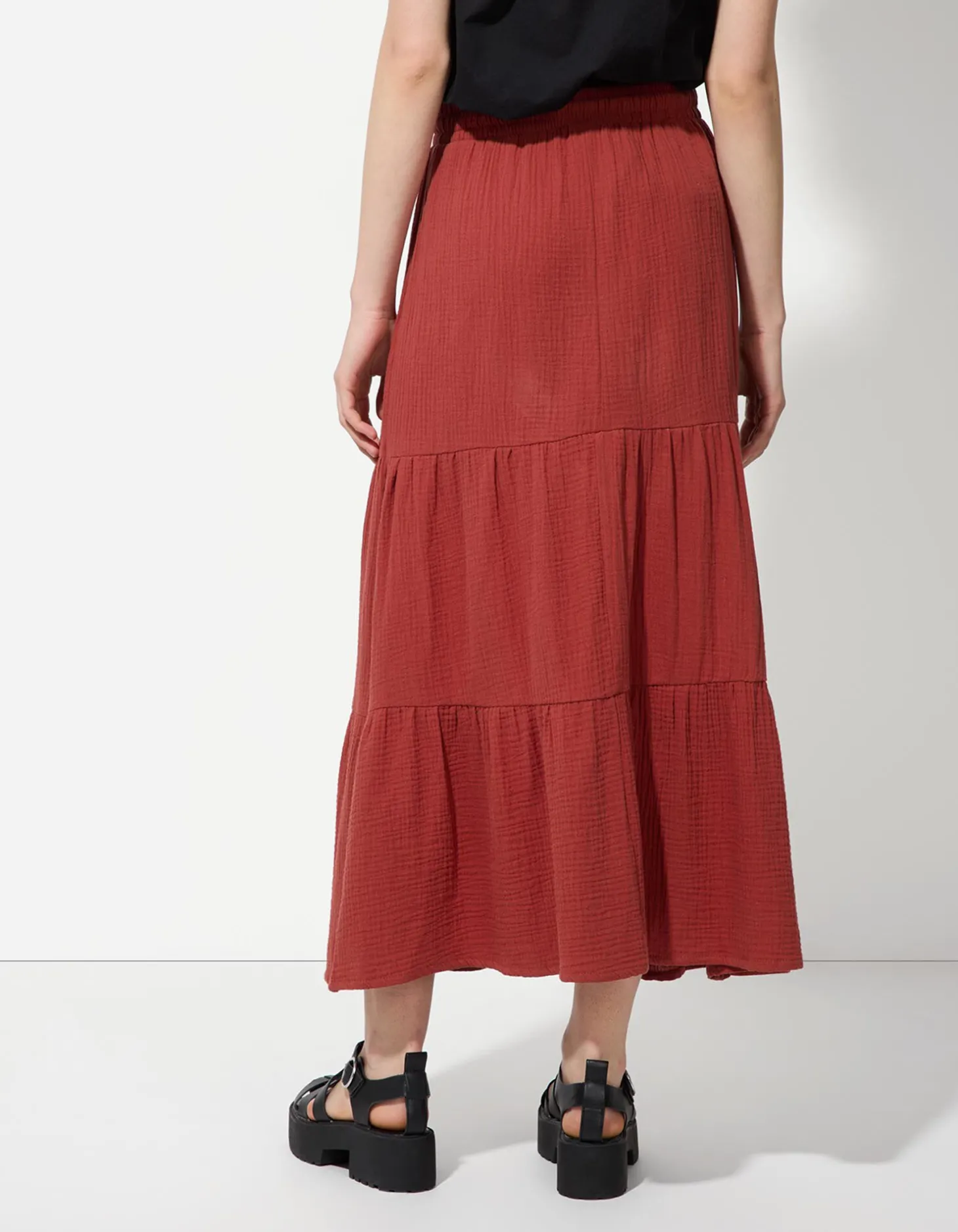 Rok - Effen - donkerrood