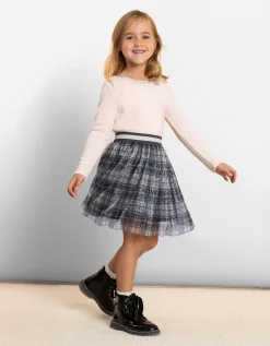 Rok - Lurex - grijs