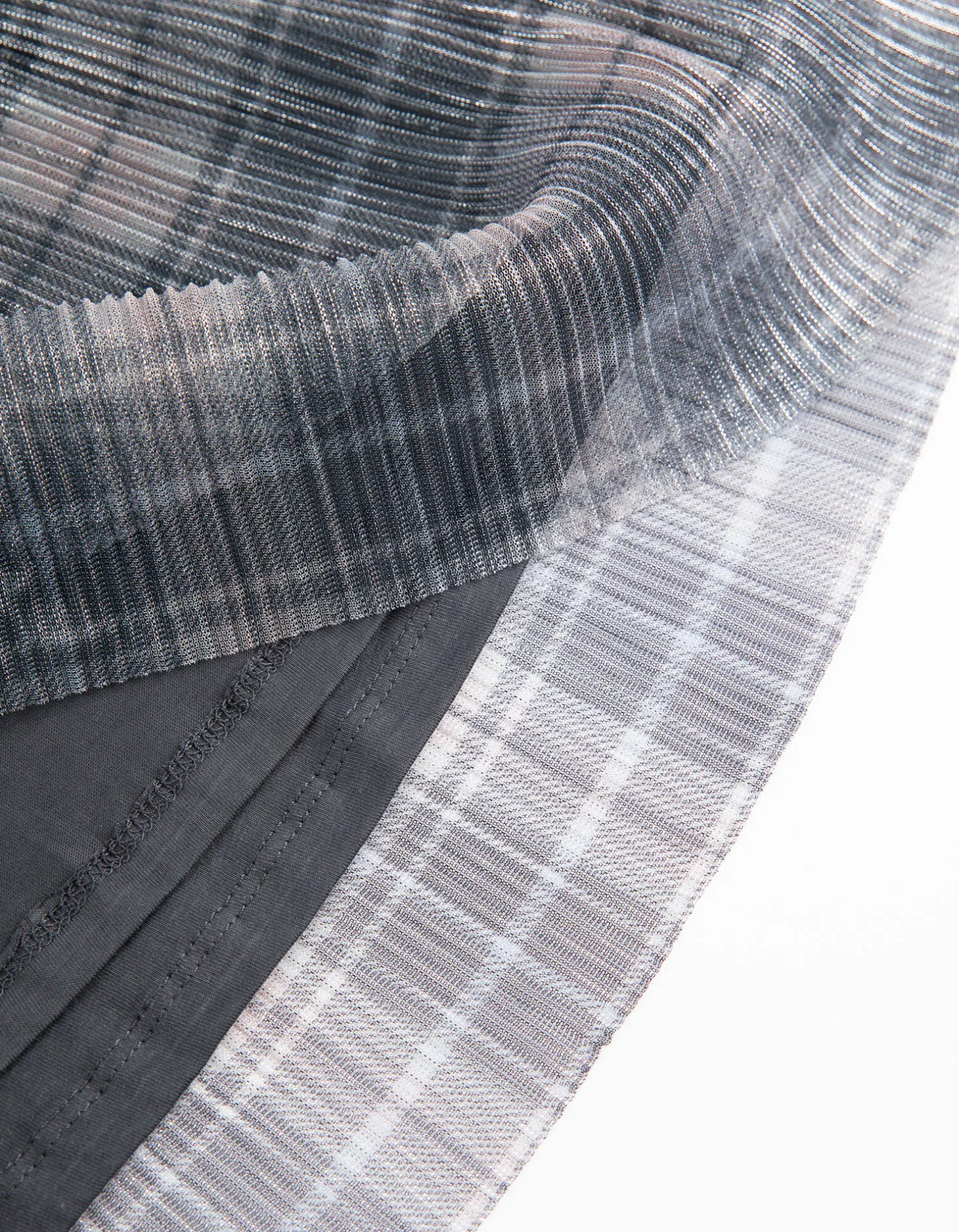 Rok - Lurex - grijs