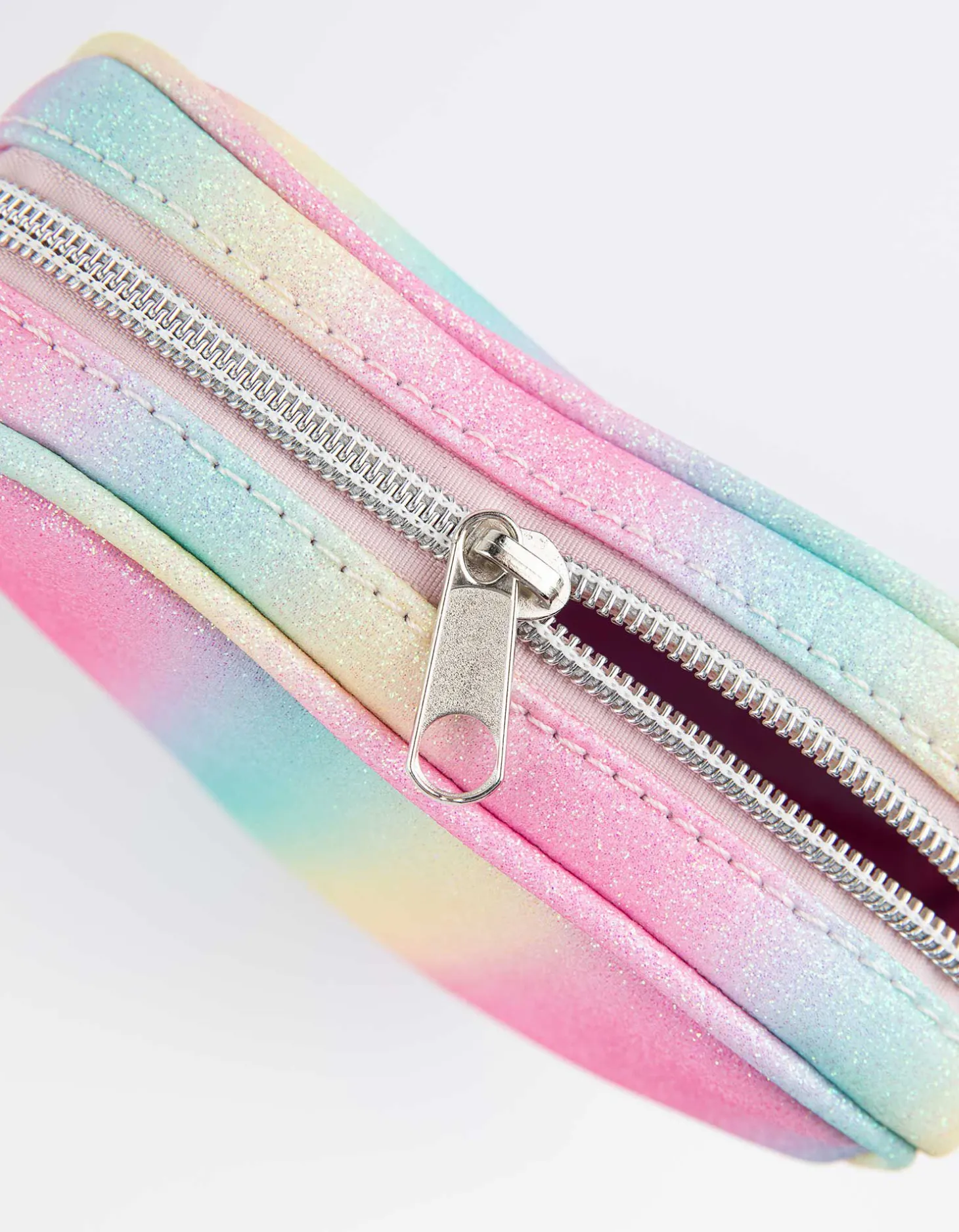 Schoudertas - Glitterstof - brons