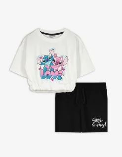 Set overhemd en broek - Lilo & Stitch - wit