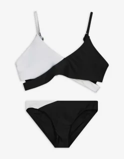 Set van bikinitop en bikinibroekje - Cut-outs - zwart