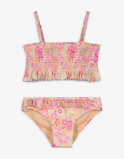 Set van bikinitop en bikinibroekje - Motief all-over - oranje