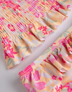 Set van bikinitop en bikinibroekje - Motief all-over - oranje