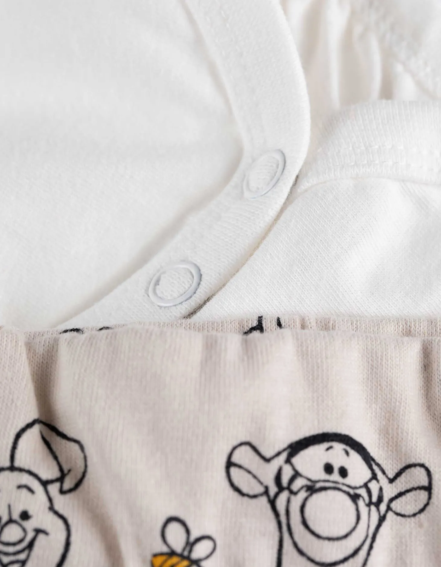Set van romper en short - Winnie de Poeh - wit