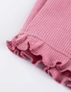 Set van shirt en broek - Wafelstructuur - wit