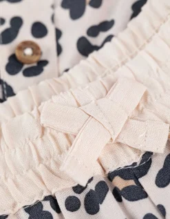 Set van top en broek - Dierenprint - beige
