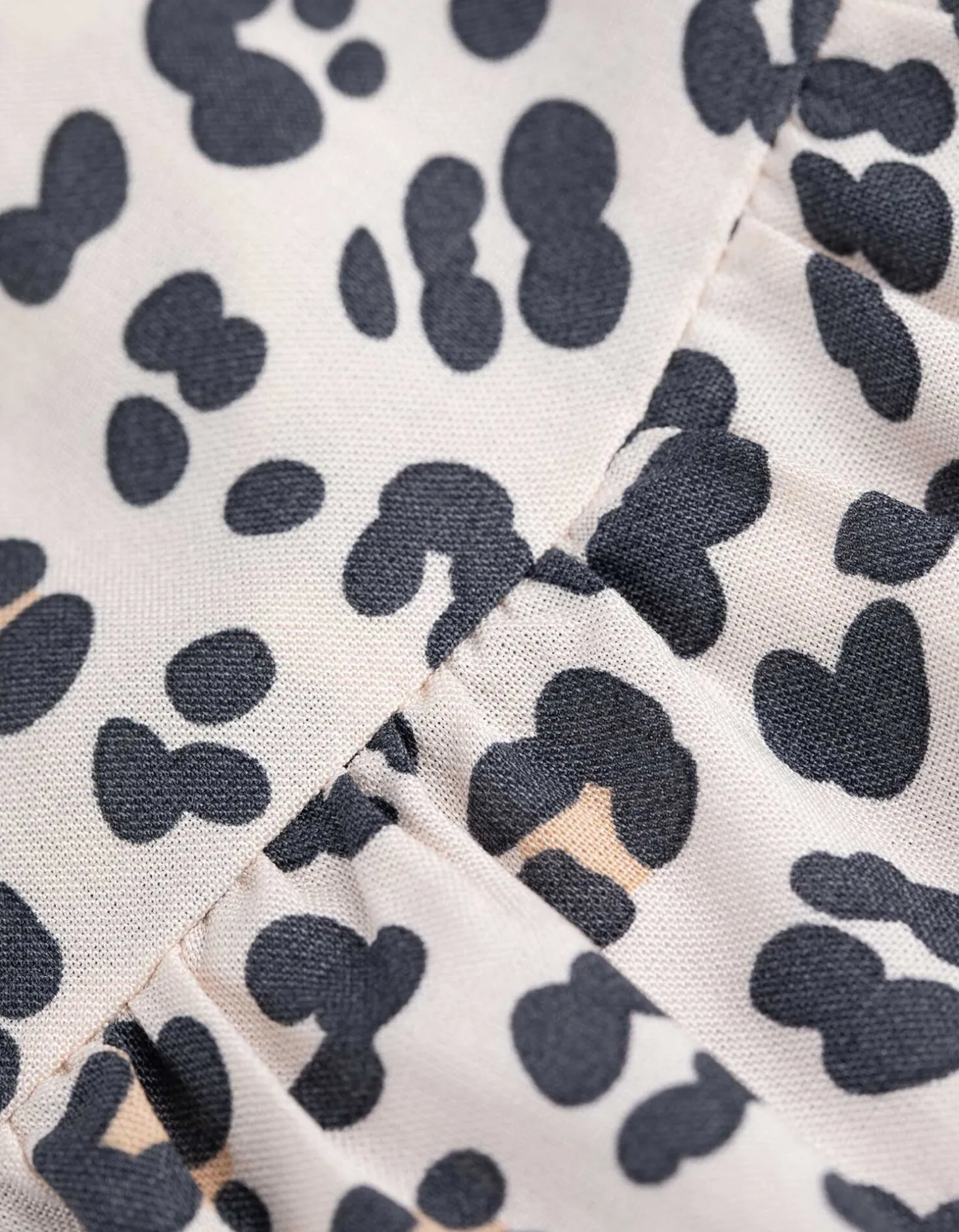 Set van top en broek - Dierenprint - beige