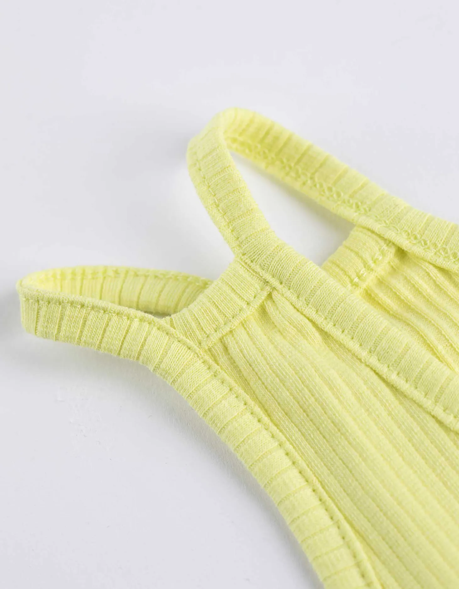 Set van top en broek - Geribd - lichtgroen