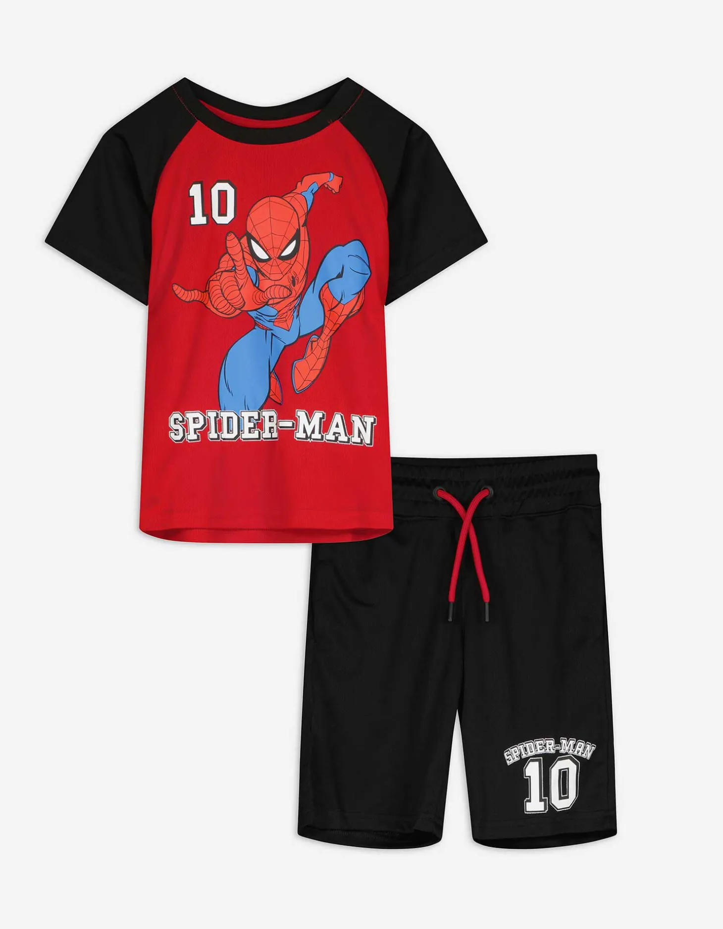 Set van t-shirt en broek - Spiderman - rood