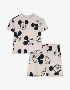 Set van T-shirt en broek - Mickey Mouse - wit