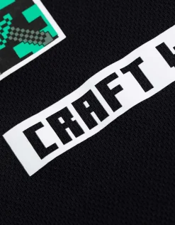Set van T-shirt en shorts - Minecraft - zwart