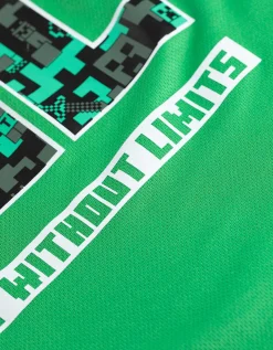 Set van T-shirt en shorts - Minecraft - groen