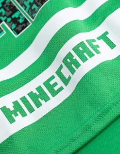 Set van T-shirt en shorts - Minecraft - groen