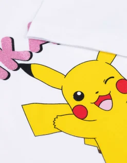 Set van T-shirt en shorts - Pok&eacute;mon - wit