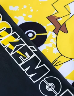 Set van UV-shirt en UV-broek - Pok&eacute;mon - geel