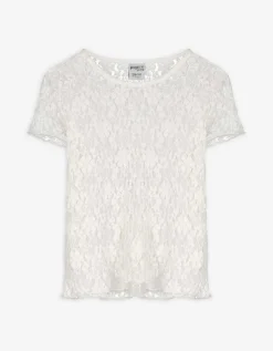 Shirt - Broderie - wit