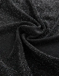 Shirt - Elastische randen - zwart