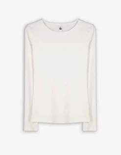 Shirt - Geribde structuur - wit