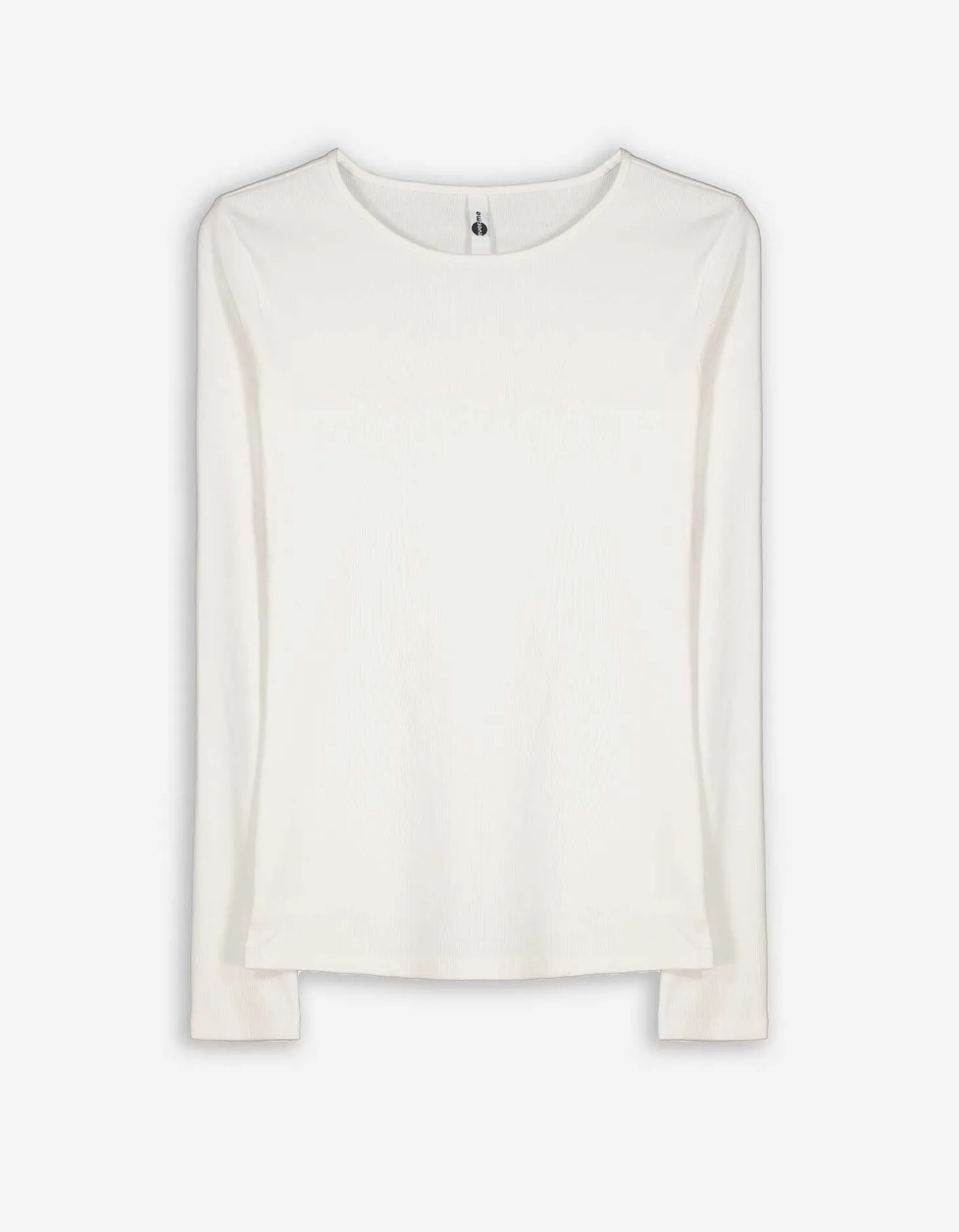 Shirt - Geribde structuur - wit
