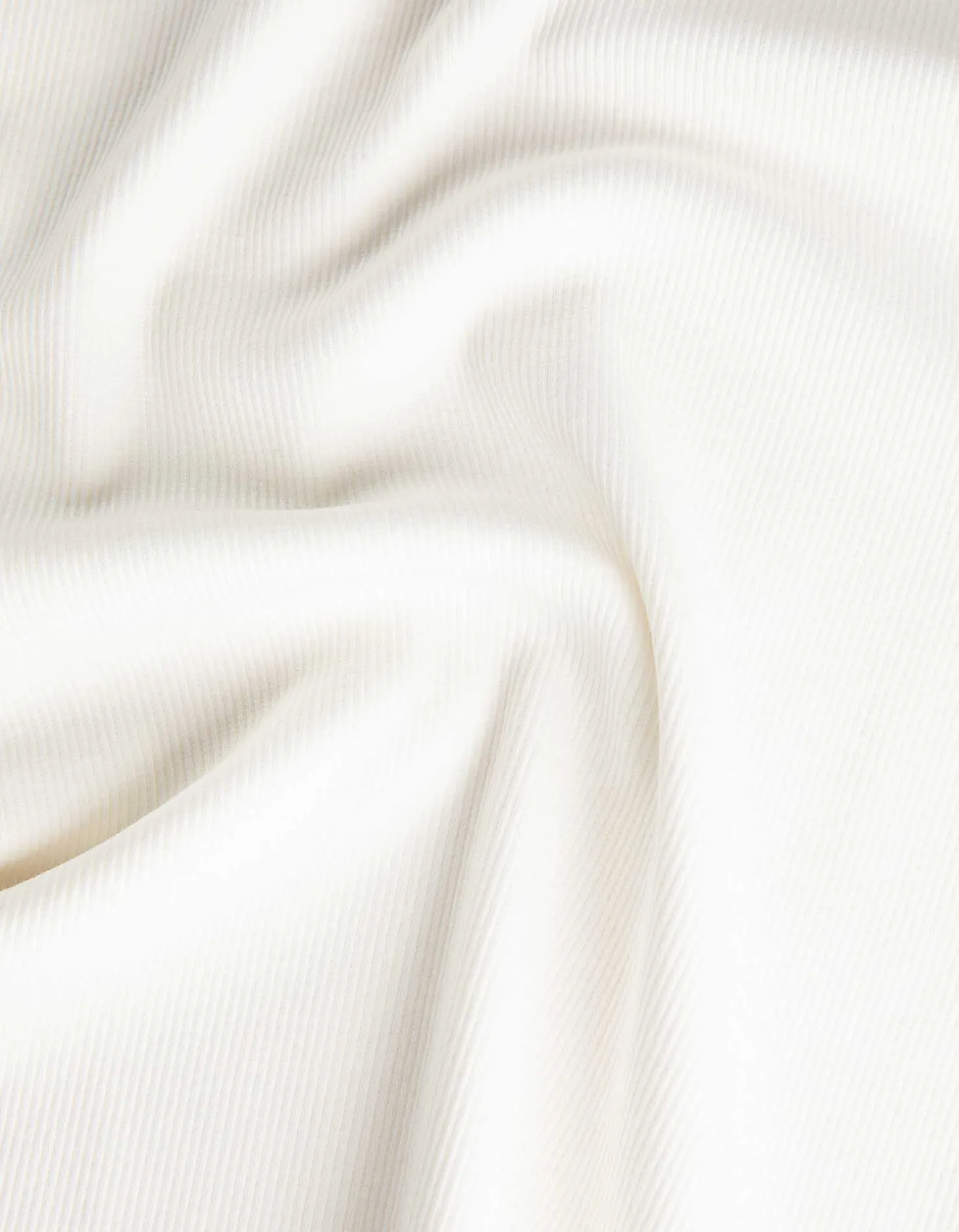 Shirt - Geribde structuur - wit