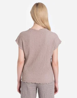 Shirt - Hals - beige