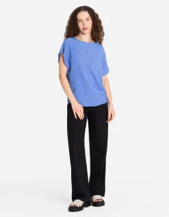 Shirt - Hals - blauw