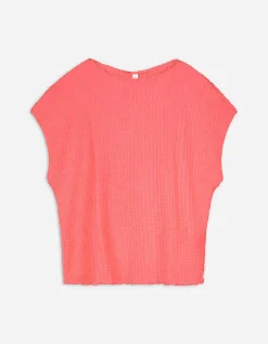 Shirt - Hals - lichtrood