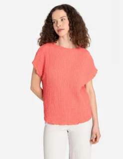 Shirt - Hals - lichtrood
