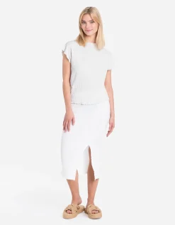Shirt - Hals - wit