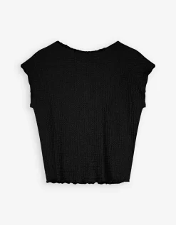 Shirt - Hals - zwart